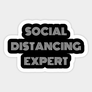 Social Distancing Expert Sticker